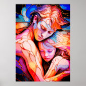 Poster Embrace Ethereal Guardian - Imaginaire en verre (Devant)