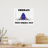 Poster Embrace Your Normal Self (Bell Curve Humor) (Cuisine)