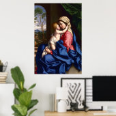 Poster Embracement de la vierge et de l'enfant par Sassof (Bureau à domicile)