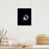 Poster Embracer l'affiche de couple foncé gothique (Cuisine)