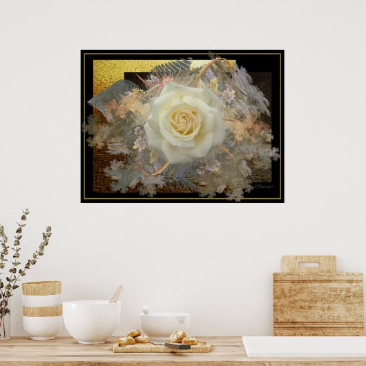 Poster Embrasse D'Un Rose (Cuisine)