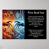Poster Embrasse élémentaire : Feu et glace (Devant)