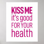 Poster embrasse-moi, c'est bon pour ta santé. (Devant)