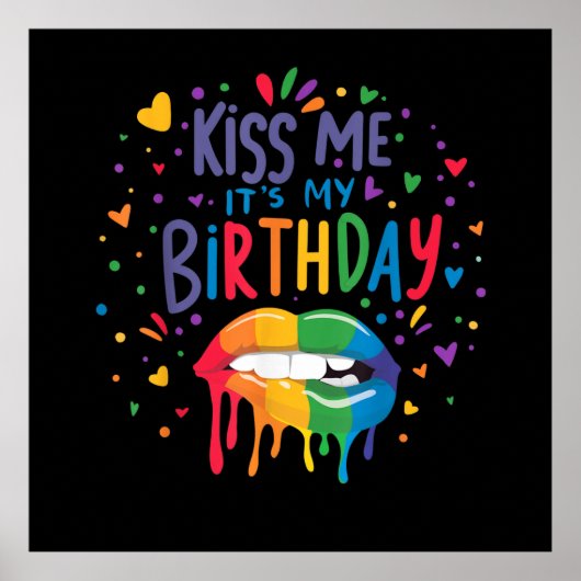Poster Embrasse-moi c'est mon anniversaire (Devant)