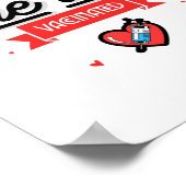 Poster Embrasse-moi Je suis vacciné (Coin)