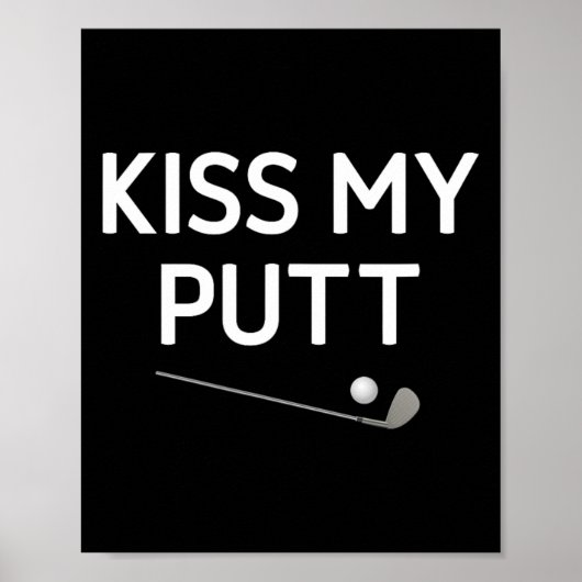 Poster Embrasse mon putt (Devant)