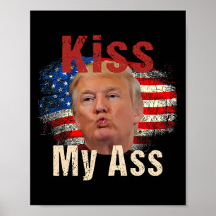 Poster Embrasse mon Trump drôle