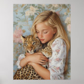 Poster Embrasser avec Leopard (Devant)