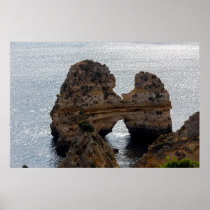 Poster Embrasser des rochers en Algarve