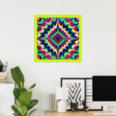 Poster Embrasser la couleur brillante (Bureau à domicile)