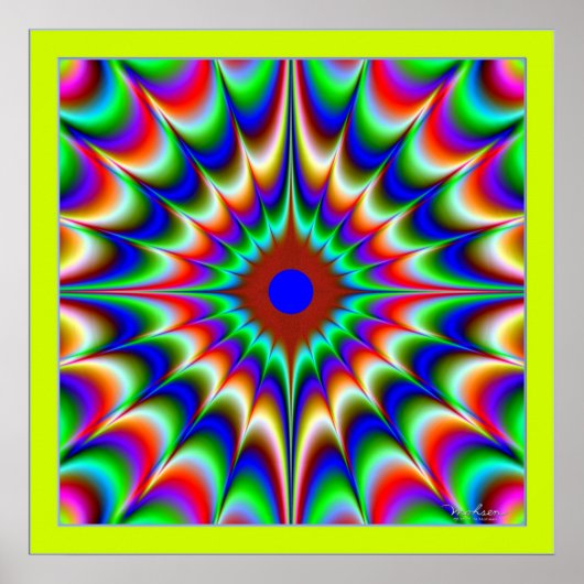 Poster Embrasser la couleur brillante (Devant)