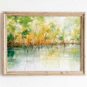 Poster Embrasser la mangrove : aquarelle dynamique Imprim