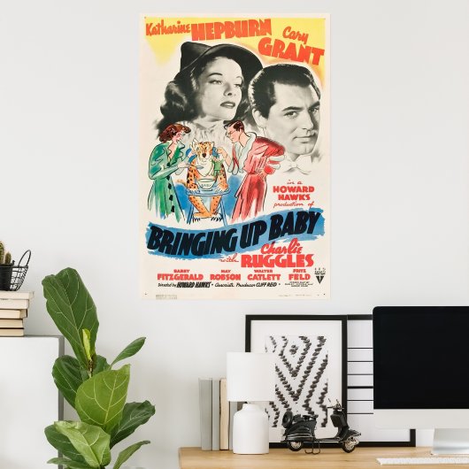 Poster Embrasser le bébé (Bureau à domicile)