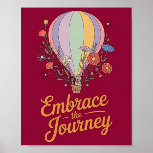 Poster Embrasser le voyage (Devant)