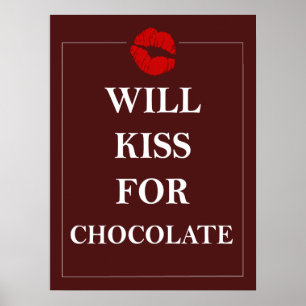 Poster Embrassera pour la copie unique d'art de cadeau de