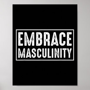 Poster Embrassez La Masculinité Hommes Salle De Sport