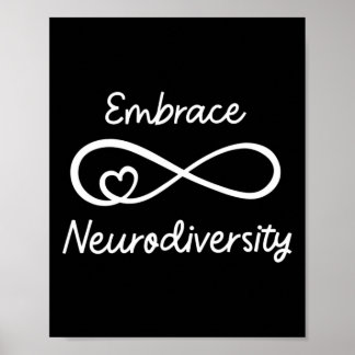 Poster Embrassez la Sensibilisation sur l'autisme Neurodi