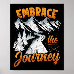 Poster Embrassez Le Voyage - Citation Inspirationnelle Mo