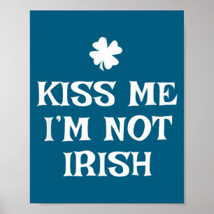 Poster Embrassez-moi, je ne suis pas irlandais, drôle de