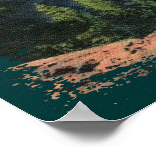 Poster Emerald Bay - Lake Tahoe Canvas Imprimer (Coin)