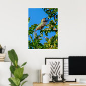 Poster Emerald Flash : Colibri en Mouvement (Bureau à domicile)