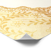 Poster Emerald Floral Gold Muslim Wedding Welcome (Coin)