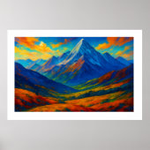 Poster Emerald Forest Watercolor Canvas (Devant)