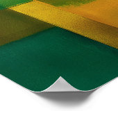 Poster Emerald Gold Color Field Abstract Modern Art (Coin)