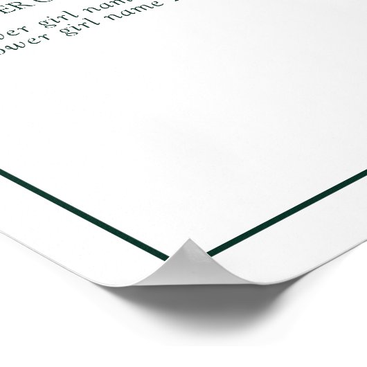 Poster Emerald Green Leafy Crest Monogramme Programme de  (Coin)