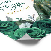 Poster Emerald Green Robe Quinceañera Cartes et cadeaux (Coin)