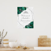 Poster Emerald Green & Silver Tiara Quinceanera (Cuisine)