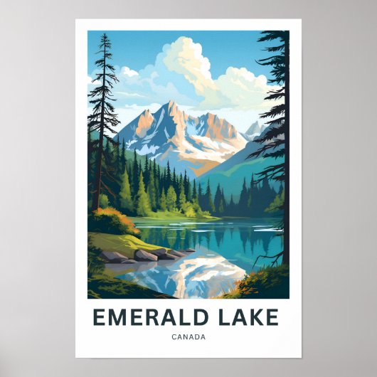 Poster Emerald Lake Canada Imprimer (Devant)