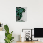 Poster Emerald Seahorse (Bureau à domicile)