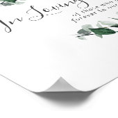 Poster Emerald Verdure En Souvenir Affectueux Panneau Mém (Coin)