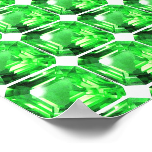 Poster Emerald, vert vif (Coin)
