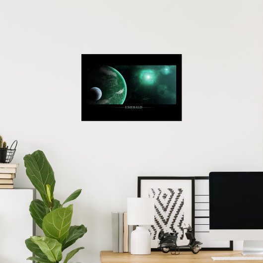 Poster Émeraude (Bureau à domicile)