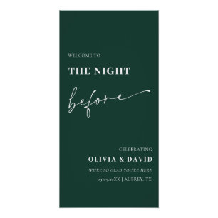 Poster Émeraude La Nuit Avant Le Dîner De La Répétition