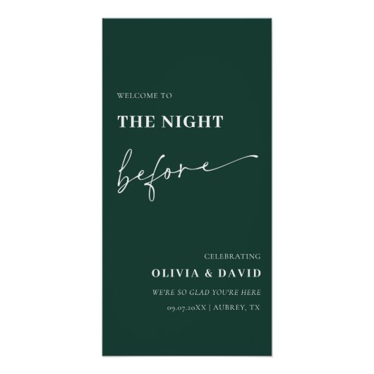 Poster Émeraude La Nuit Avant Le Dîner De La Répétition (Devant)