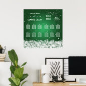 Poster Émeraude mariage à l'étincelle de la partie du tab (Bureau à domicile)