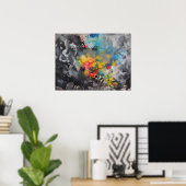 Poster Émergence de couleur (Bureau à domicile)