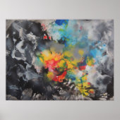 Poster Émergence de couleur (Devant)