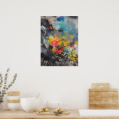 Poster Émergence de couleur (Cuisine)