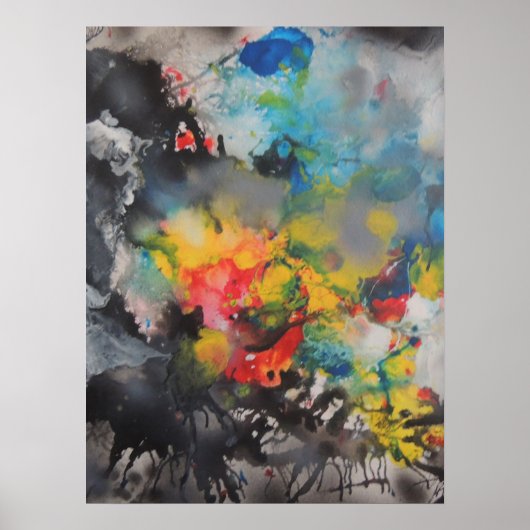 Poster Émergence de couleur (Devant)