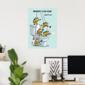 Poster Emergency Flush Squad (Bureau à domicile)