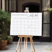 Poster EMERY Devinez la date d'échéance du bébé / calendr