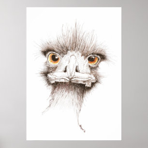 Poster Émeu par Inkspot