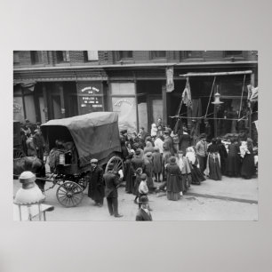 Poster Émeute de viande de New York, 1910