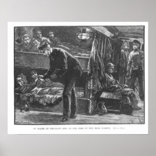Poster Emigrant Ship at the Time of the Irish Famine
