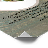 Poster Emily Dickinson cite l'espoir avec l'art de la plu (Coin)