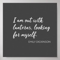 Emily Dickinson Mots Minimaliste Typographie Scrip